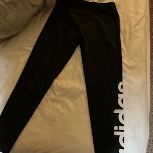 Black adidas low waisted leggings
